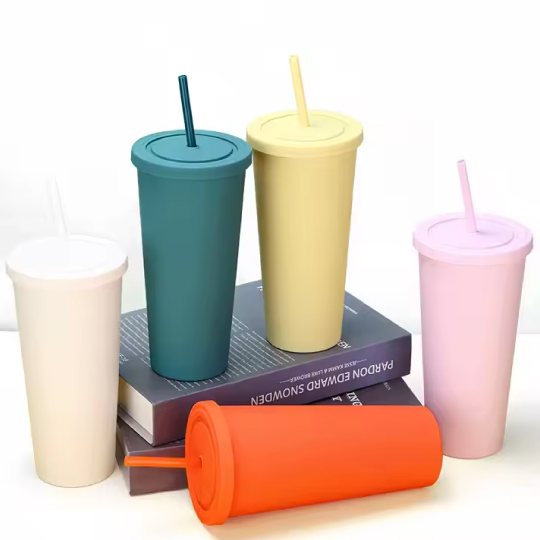 24oz Kids Double Layer Tumbler with Straw