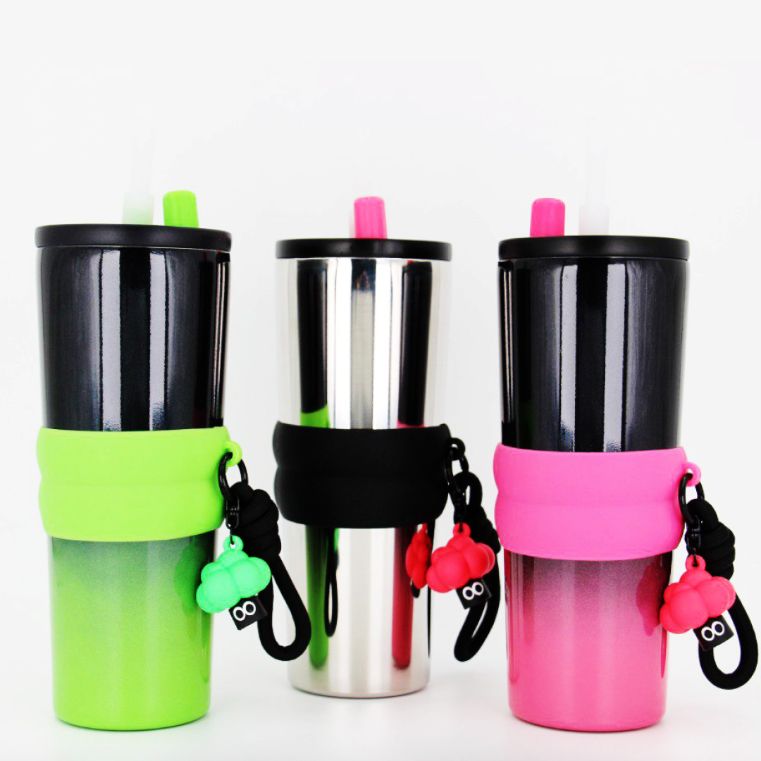 710ml 316 Stainless Steel Coffee Tumbler with Straw