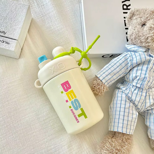 520ml Kids Dual Drink Insulated Cup with Straw